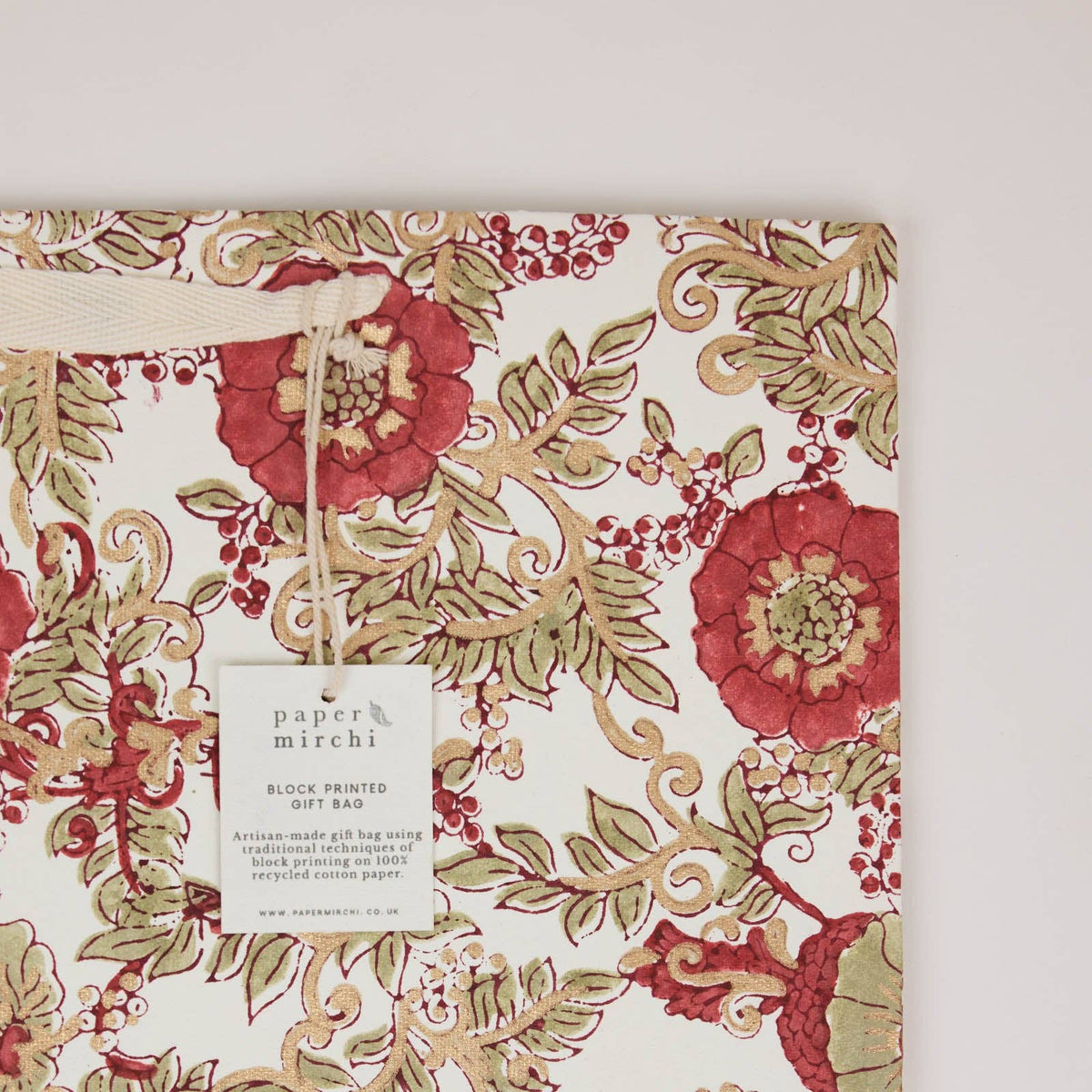 Winter Red Gift Bags - Large