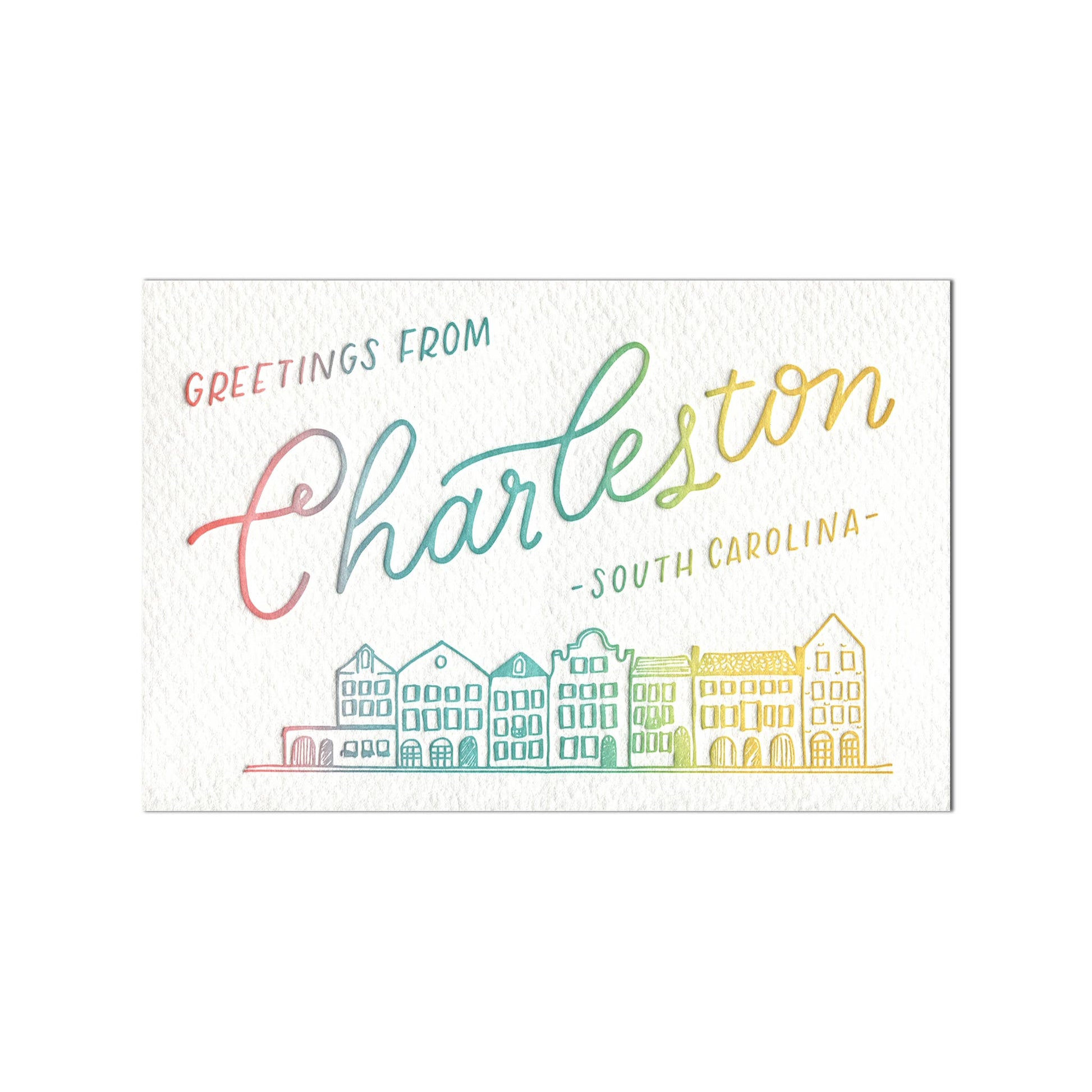letterpress postcard