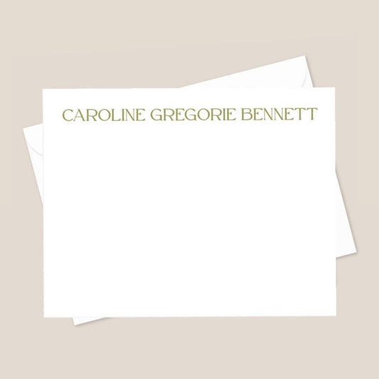 green text stationary