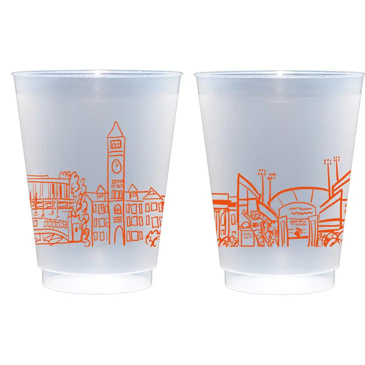 Shatterproof Cup 10 Pack {Clemson University Skyline}