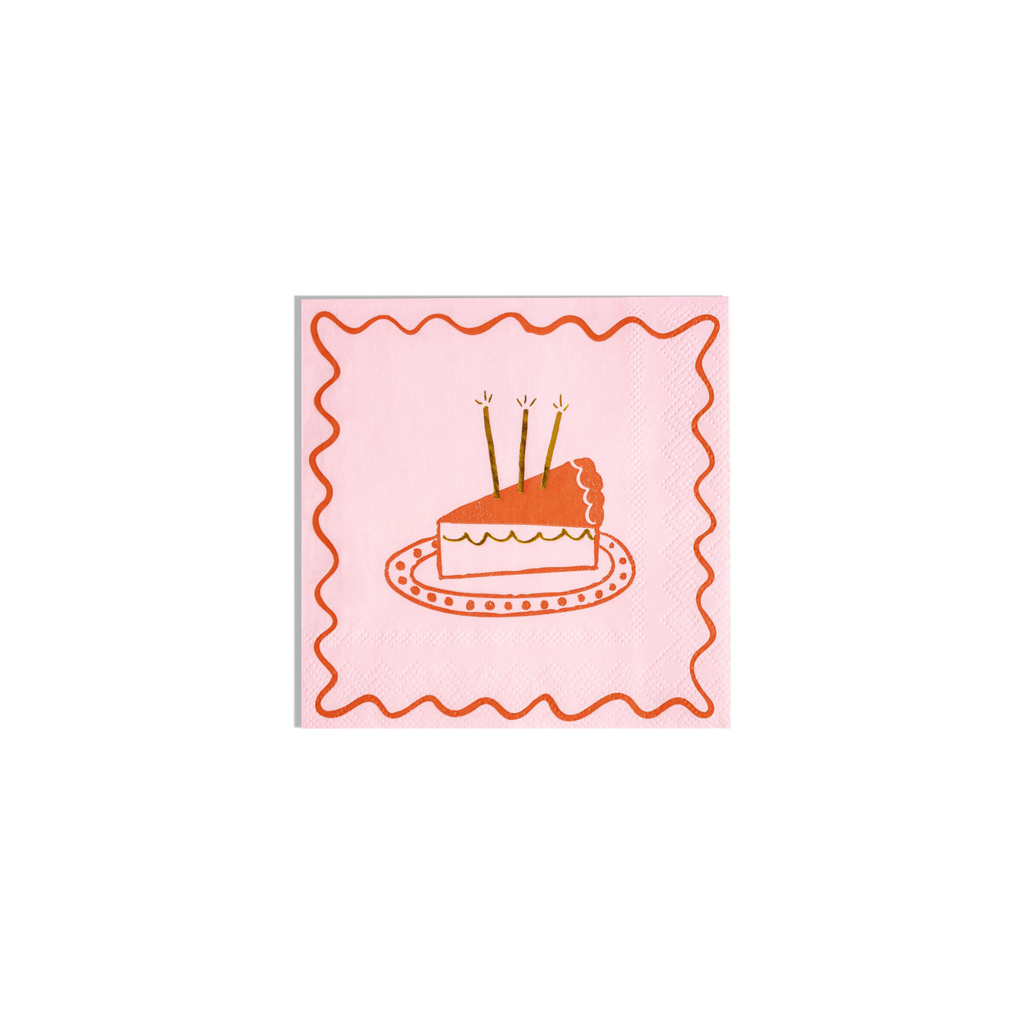 Emergency Confetti - Pink & Red Birthday Cocktail Napkins