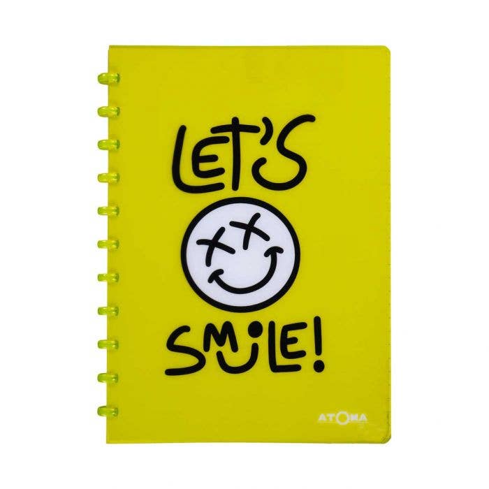 Green Let's Smile Notebook