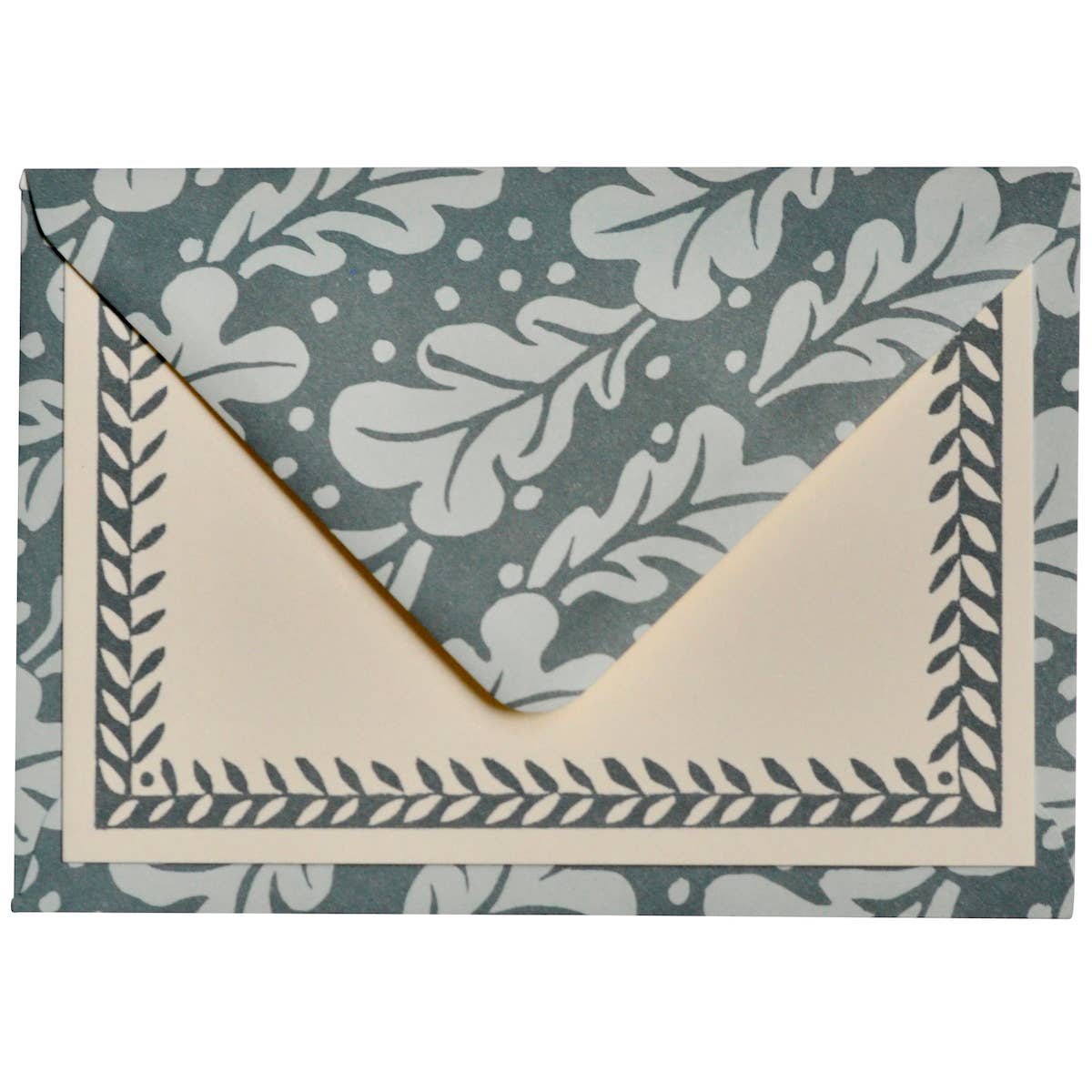 Quercus Duck Egg Set of Notecards and Envelopes