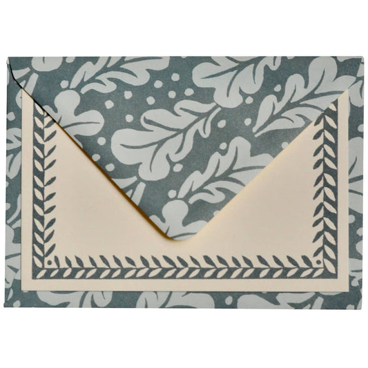 Quercus Duck Egg Set of Notecards and Envelopes