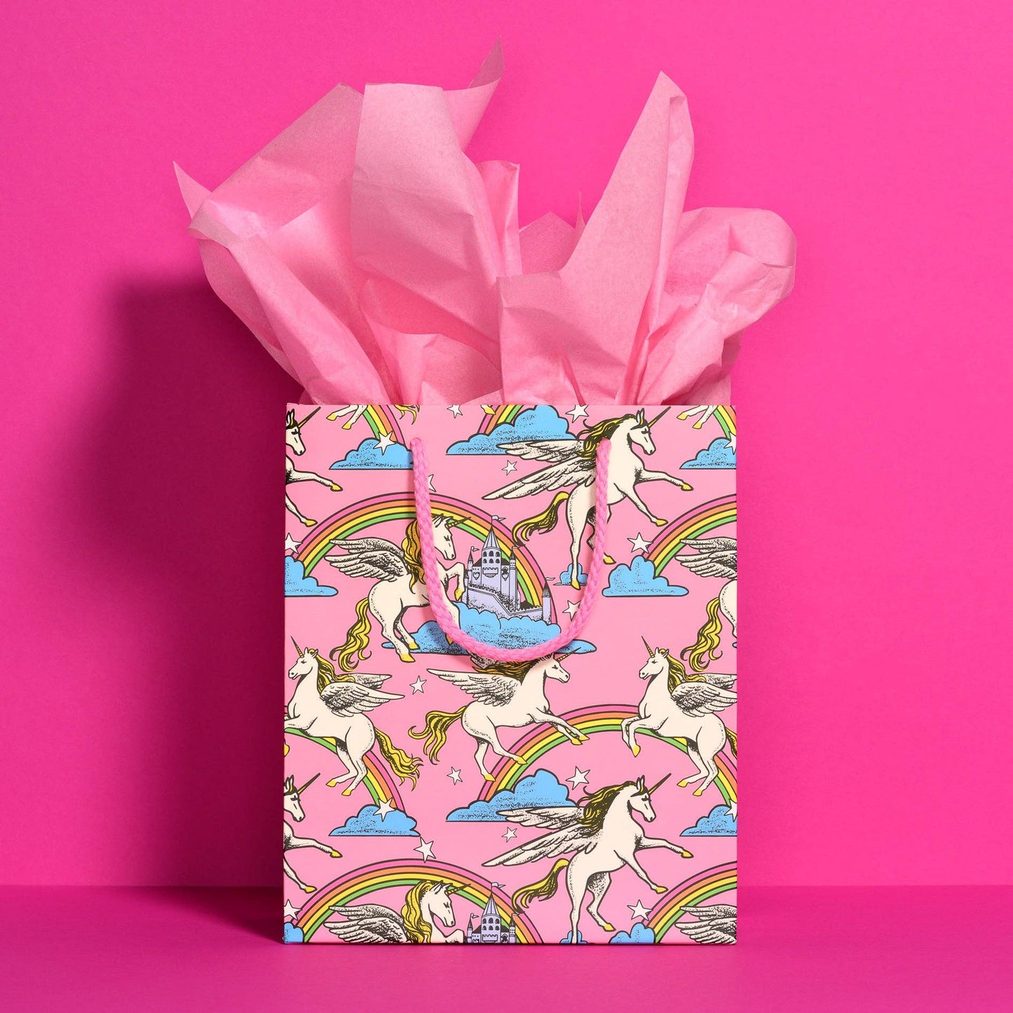 Red Cap Cards - Pink tissue paper