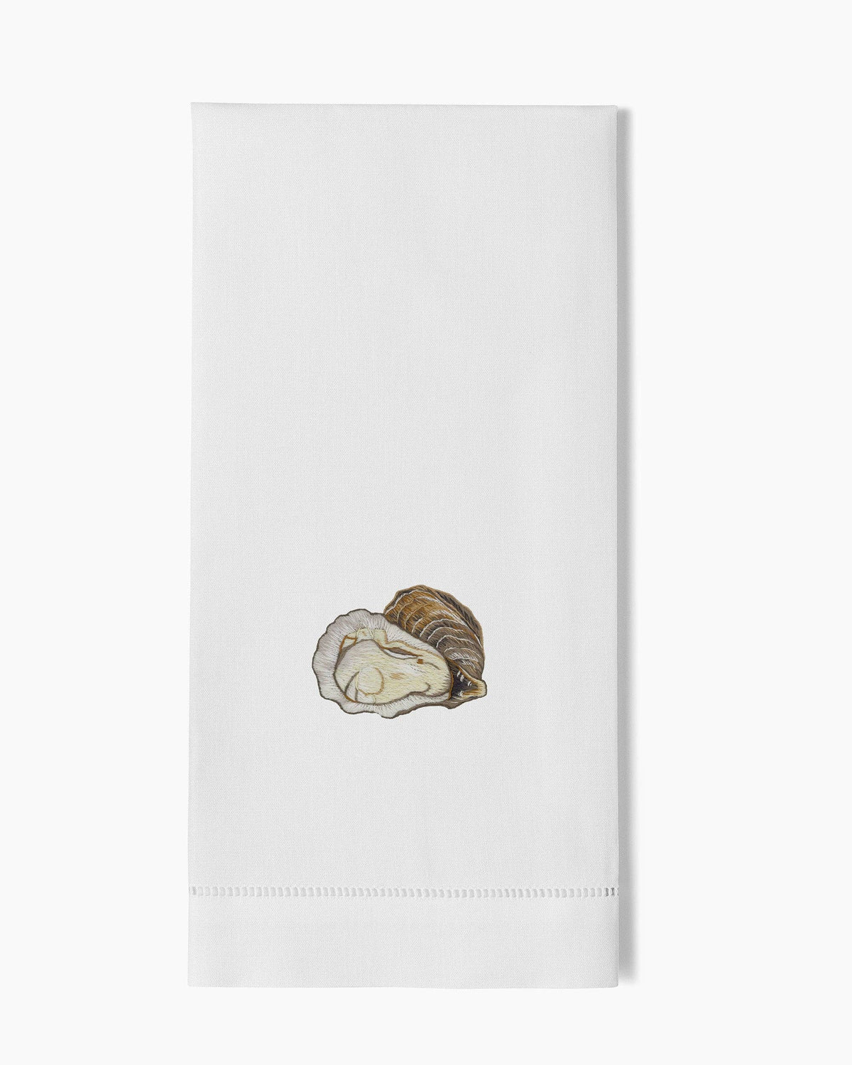 Oyster Hemstitched Towel