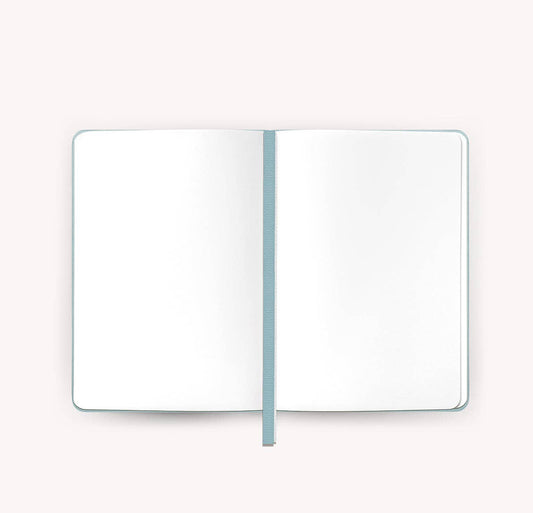 Gry Mattr by Joe Mimran - A6 Vegan Leather Notebook - Sky