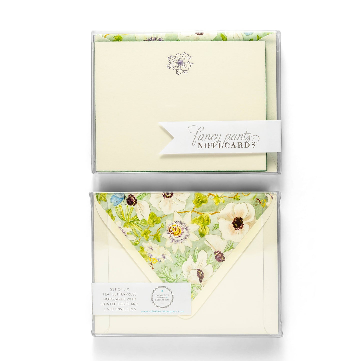 Anemone Flower | Fancy Pants Letterpress Flat Notecards