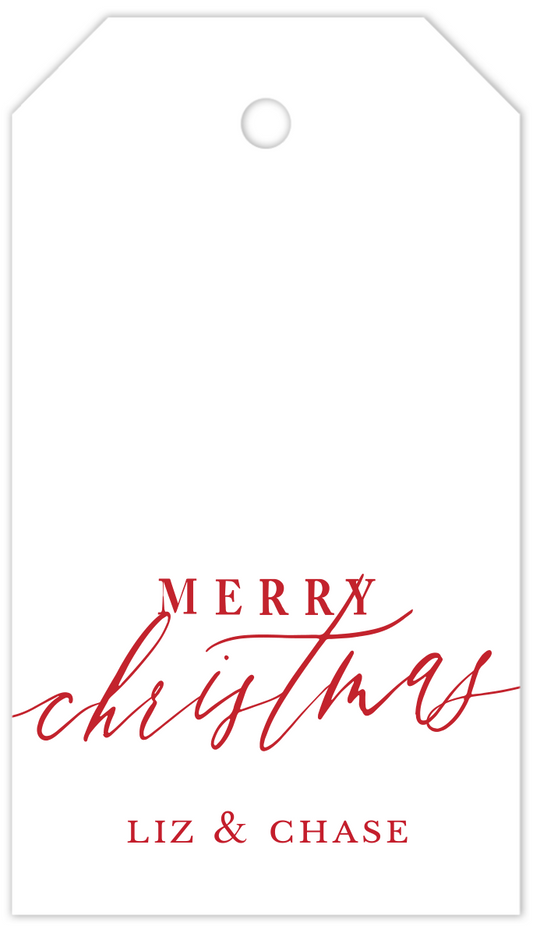 Calligraphy Gift Tag With String