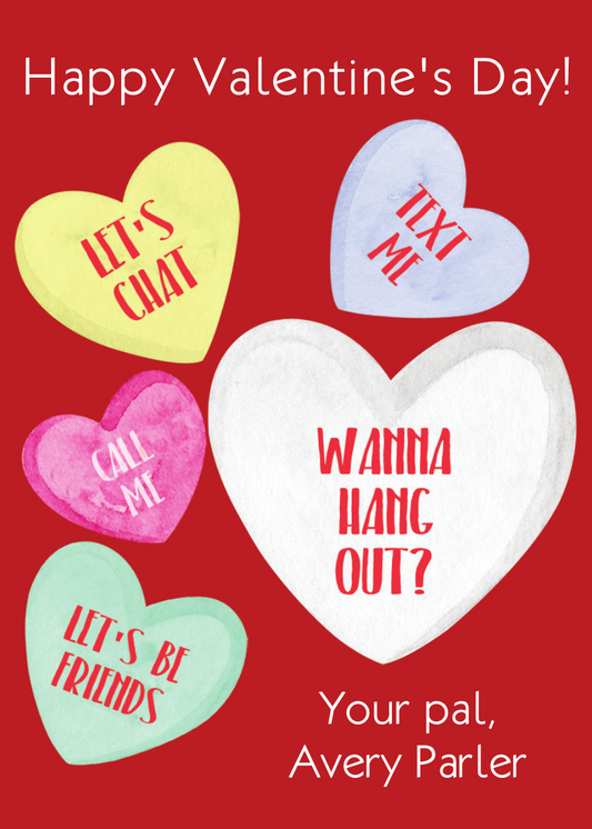 Text Hearts Valentines