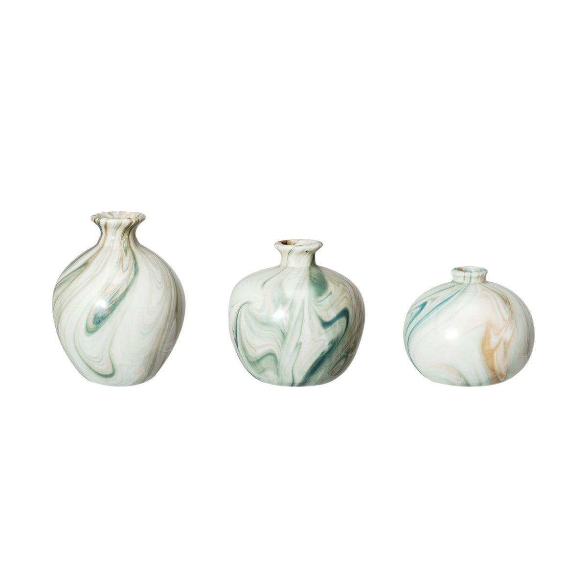 Marbled Stoneware Vases