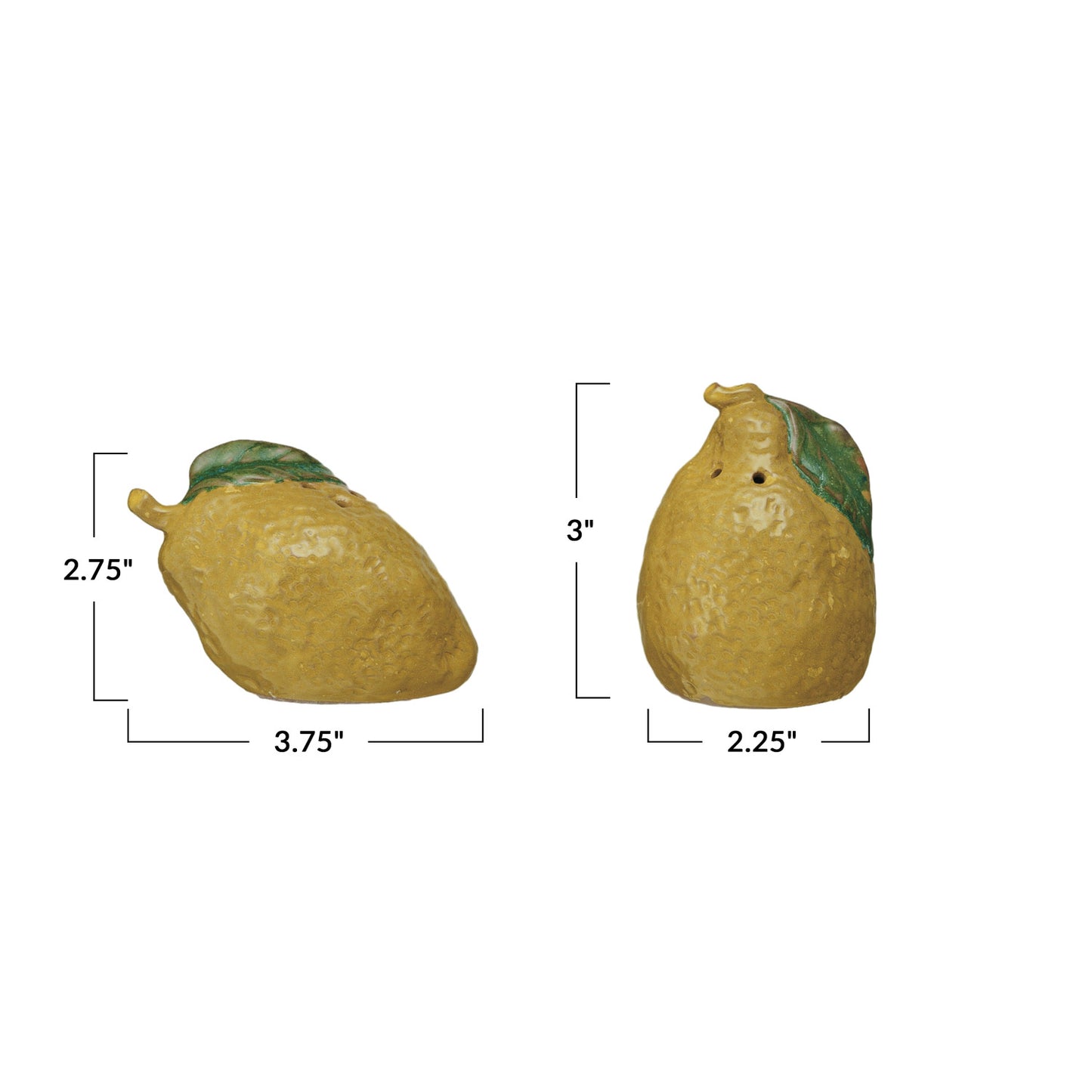 Lemon Salt and Pepper Shakers