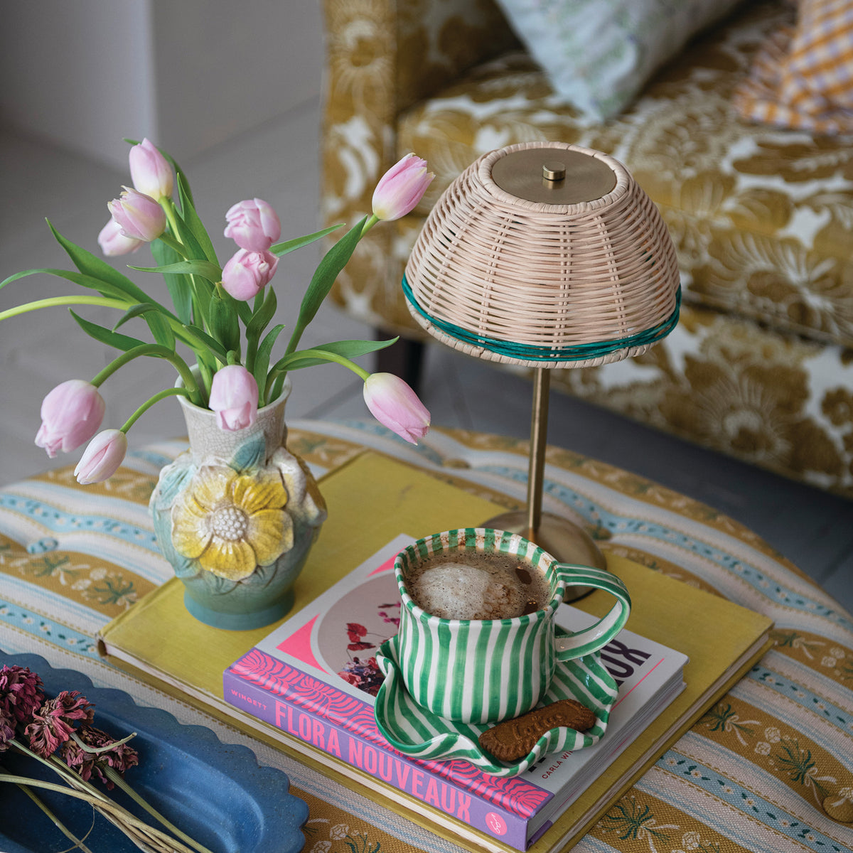 Rechargeable Dimmable Touch Lamp with Shade
