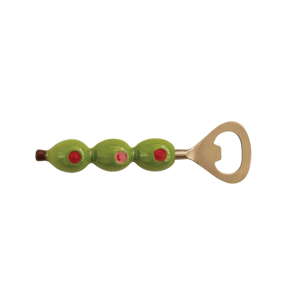 Bottle Opener with Olive Shaped Handle