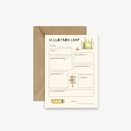 emmy+olly - Camp Notes - Set of 10 Stationery Card + Envelopes