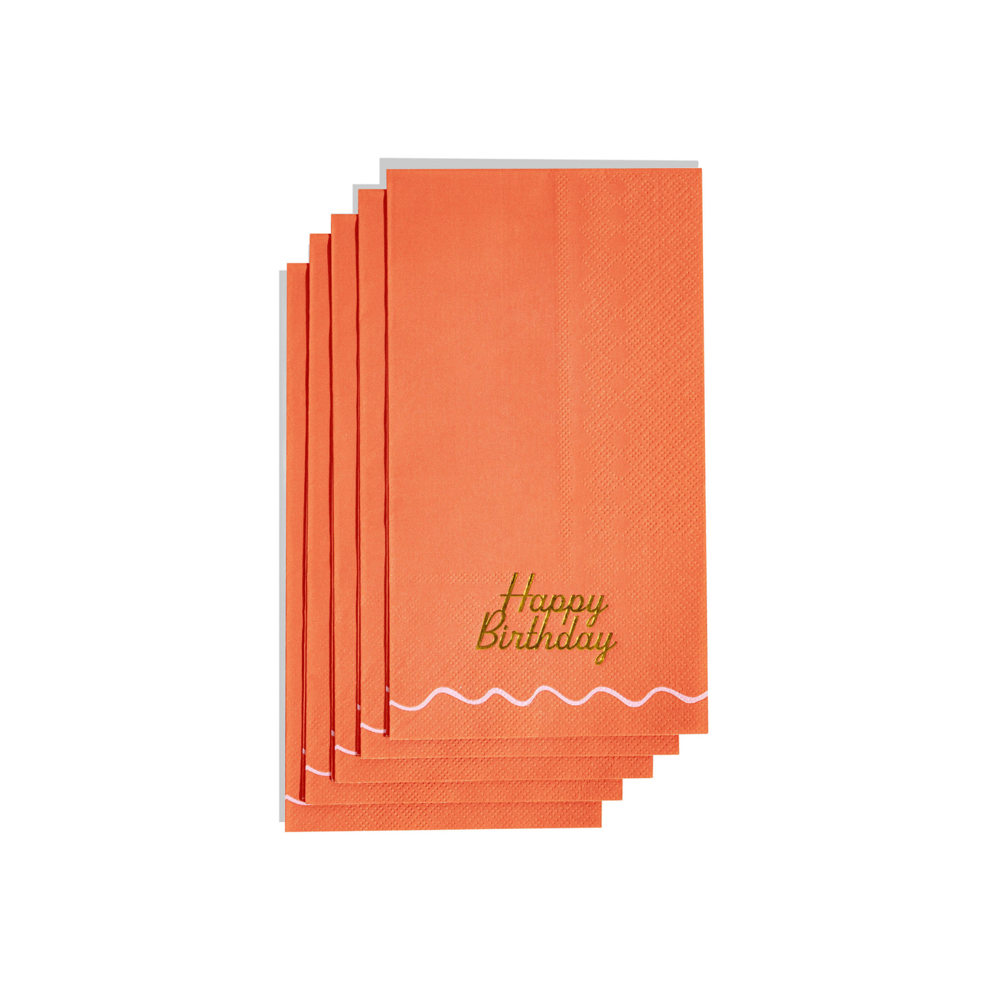 Emergency Confetti - Red & Pink Birthday Guest Napkins