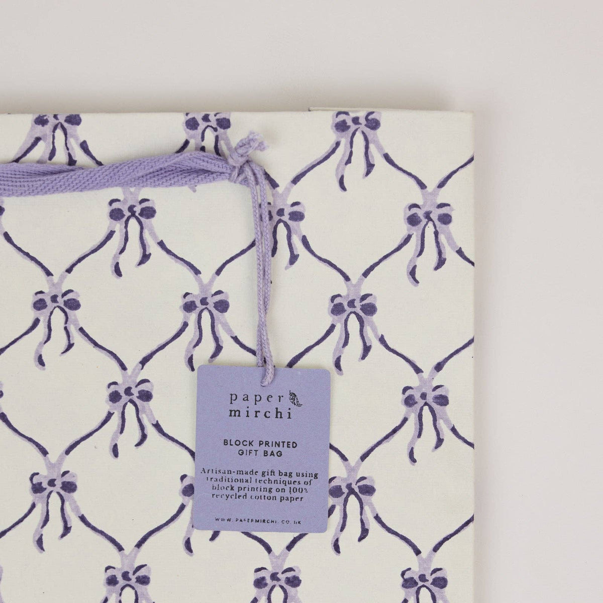 Violet Meringue Gift Bags - Medium