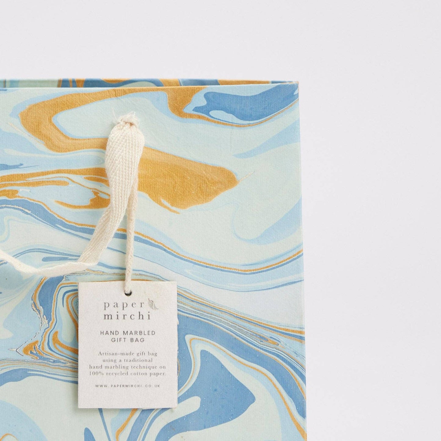 Hand Marbled Gift Bags (Medium) - Celebration