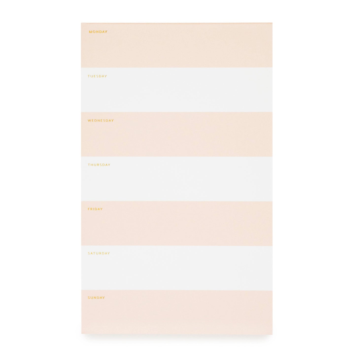 Pink Striped Weekly Pad
