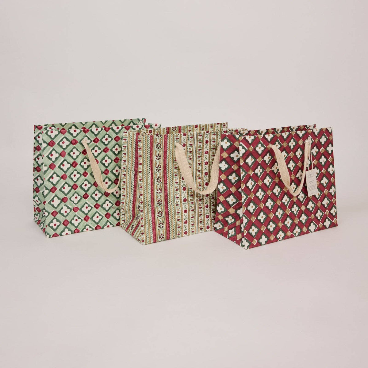 Traditional Christmas Gift Bags - Medium