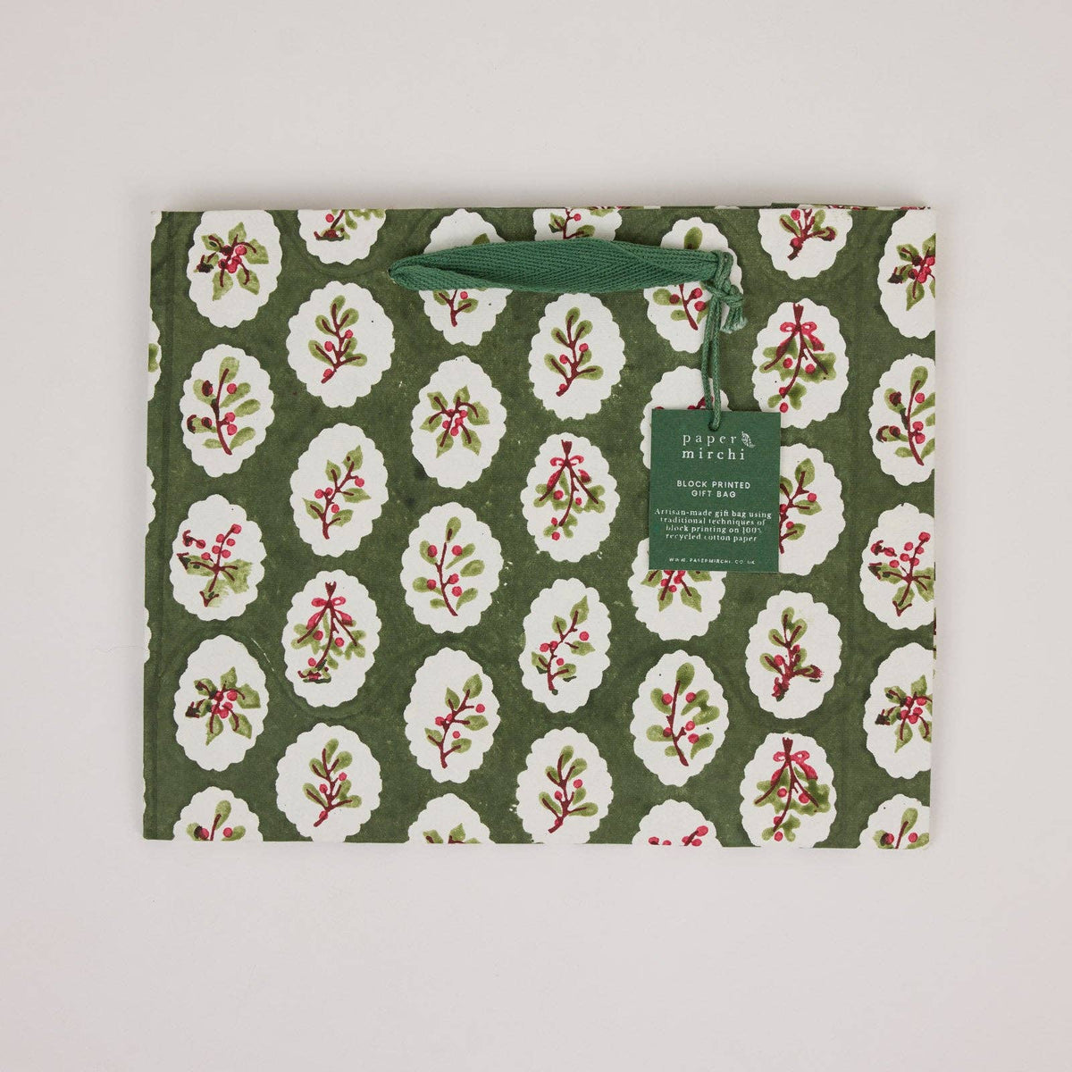 Holly Green Gift Bag