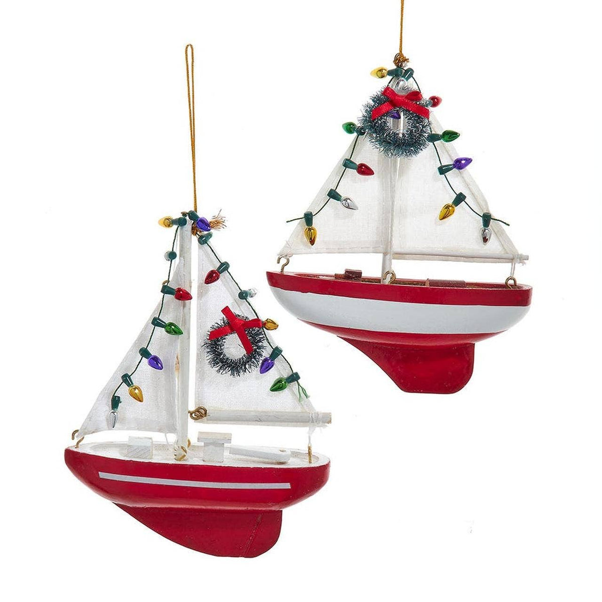 Red Festive Sailboat