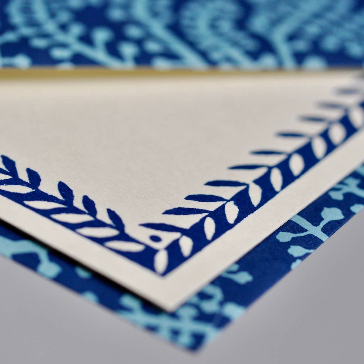 Seaweed Paisley Cyanotype Set of Notecards and Envelopes