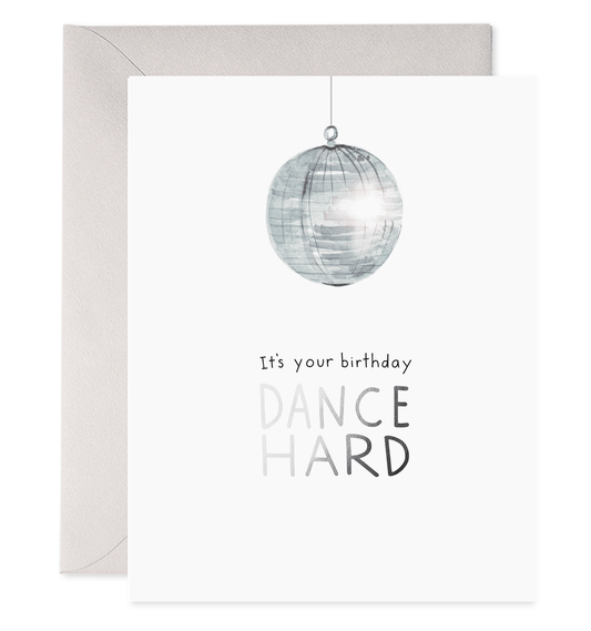 E. Frances Paper - Disco Ball | Dance Hard Birthday Greeting Card