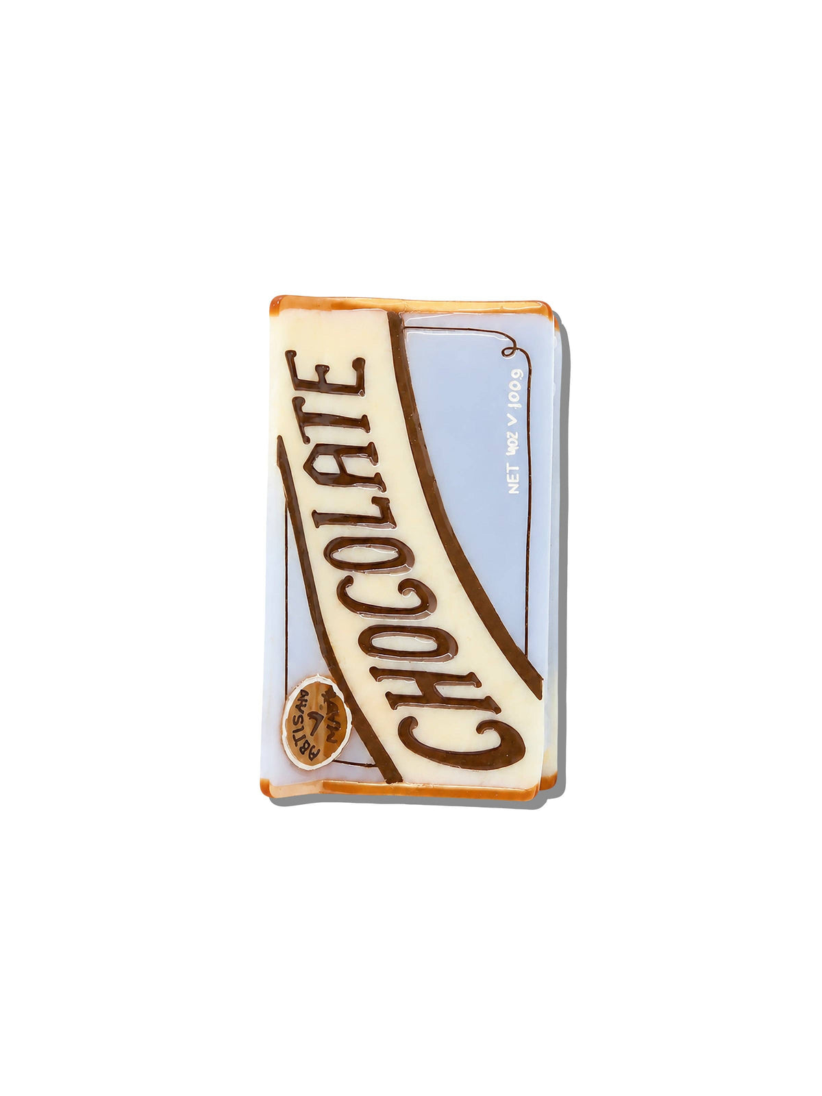 Solar Eclipse - Hand-painted Chocolate Claw Hair Clip