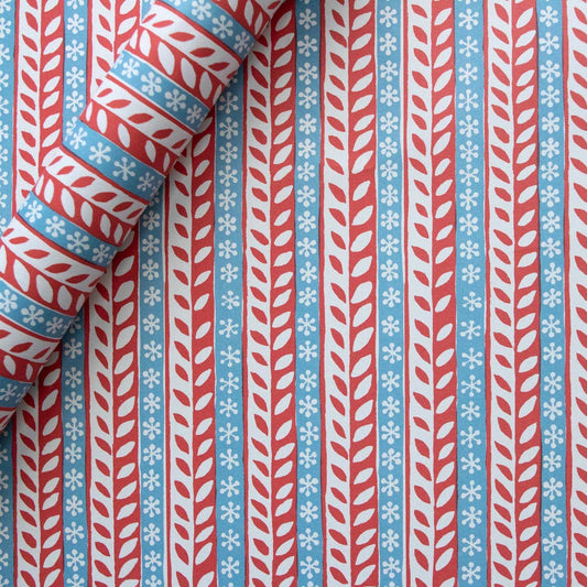 Patterned Paper Red and Blue