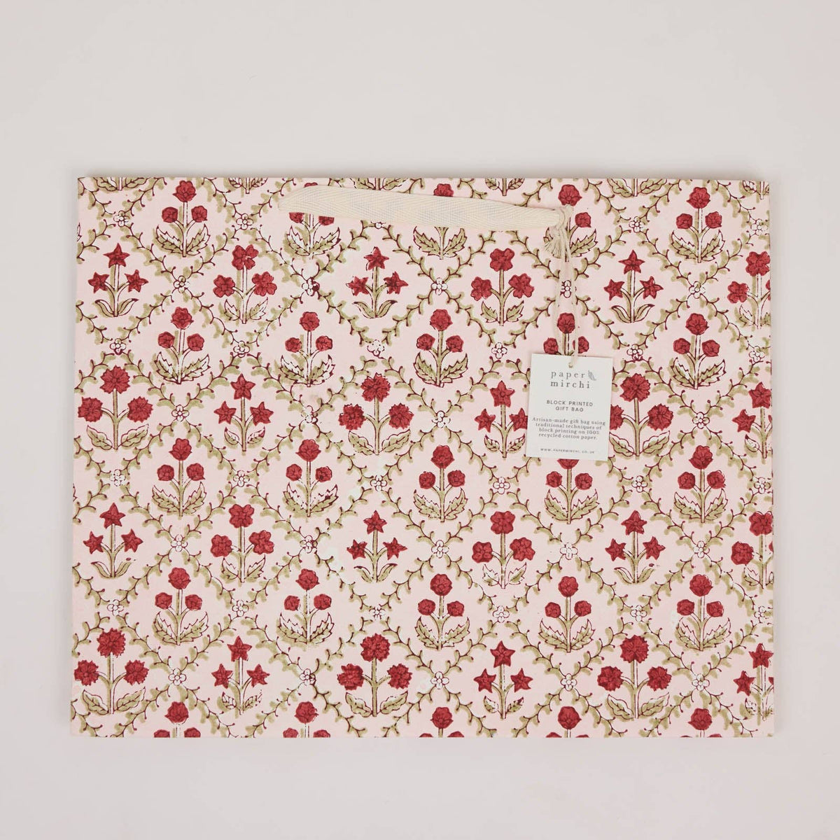 Winter Red Gift Bags - Large