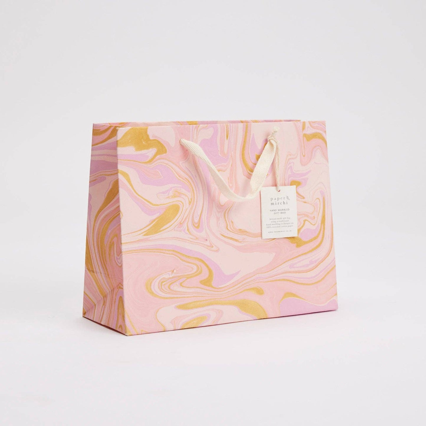 Hand Marbled Gift Bags (Medium) - Celebration