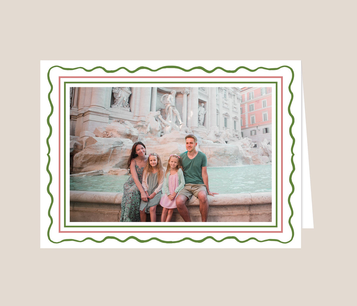 Merriment Folded Holiday Photo Card