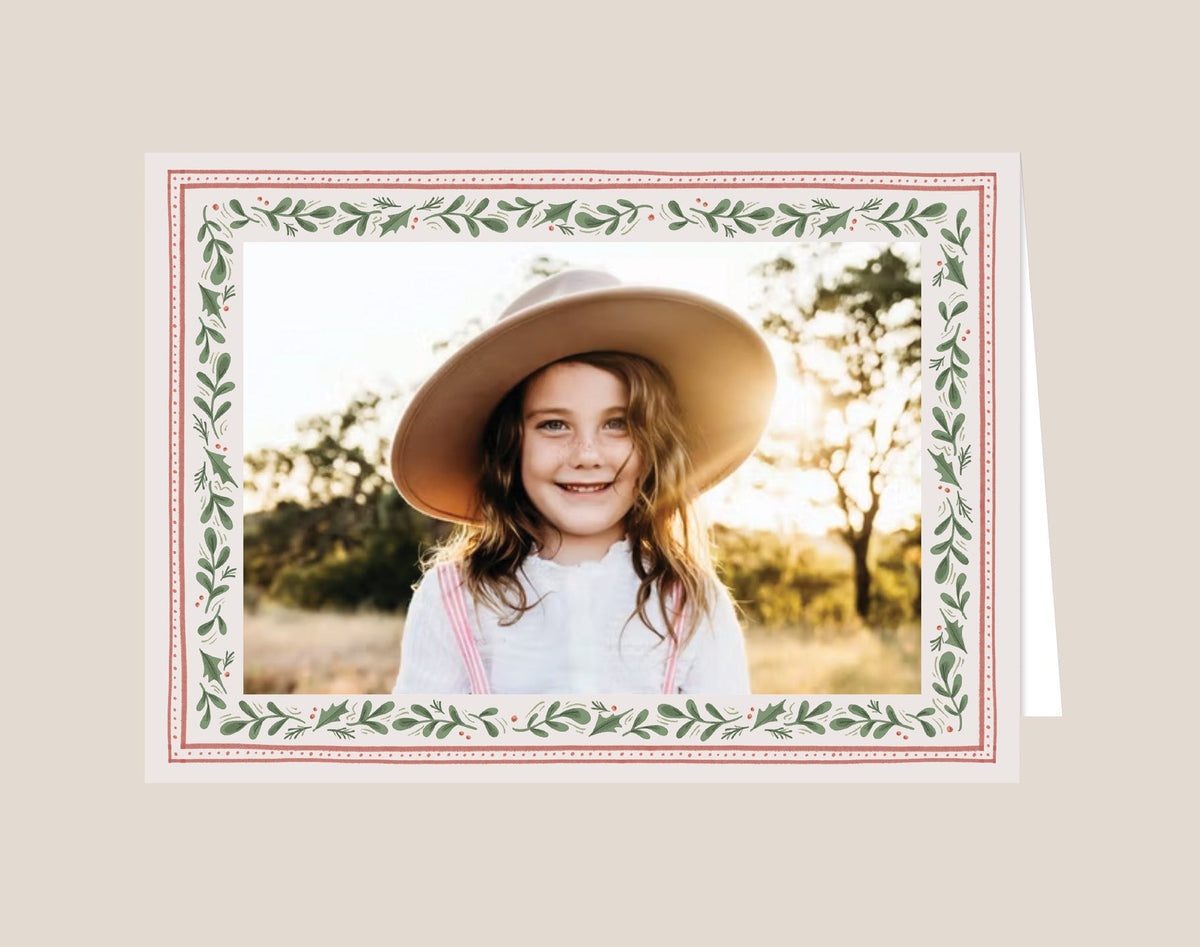 Poplar Lane Folded Holiday Photo Card