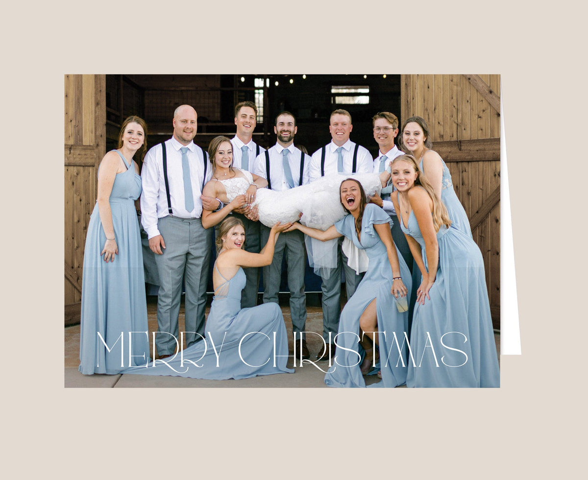 Christmas Sophisticate Folded Holiday Photo Card
