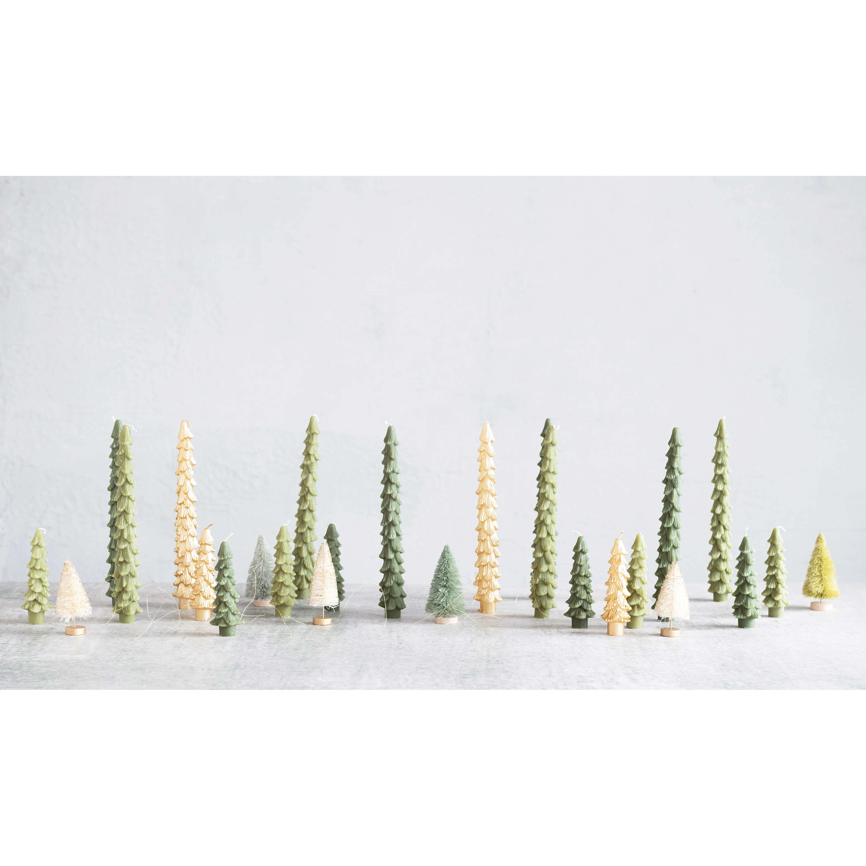 Tree Shaped Taper Candles - Thumbnail 4