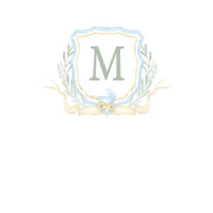 Baby carriage crest stationery