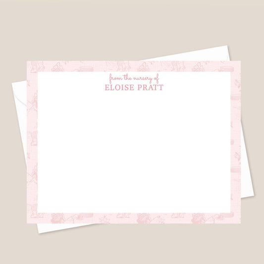 Toile nursery stationery