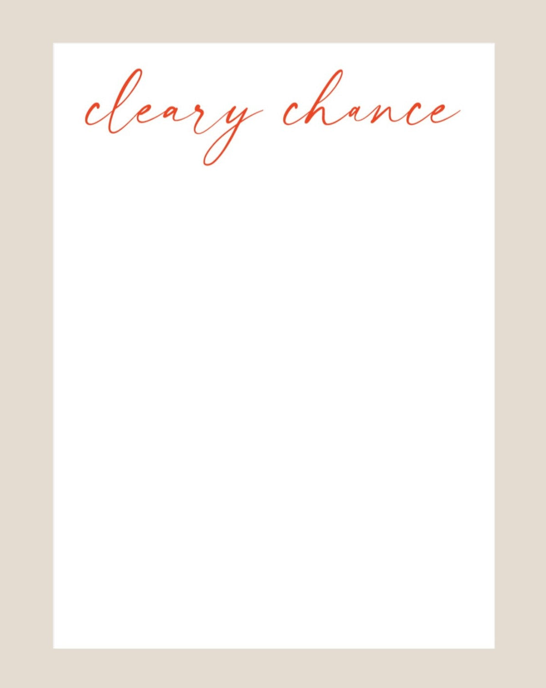 Cleary custom notepad