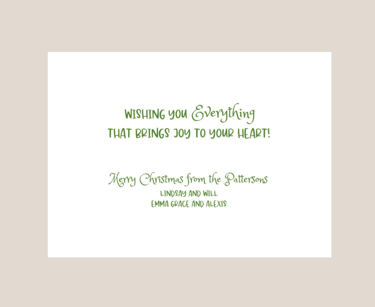 Merriment Folded Holiday Photo Card