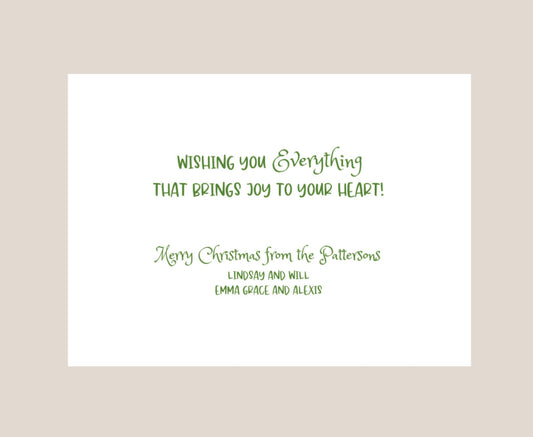 Merriment Folded Holiday Photo Card