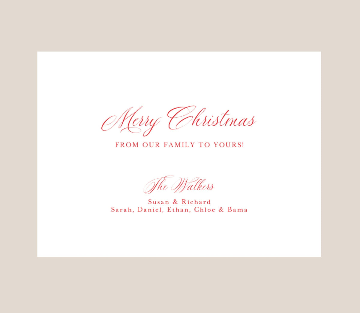 Painted Leaves Folded Holiday Photo Card