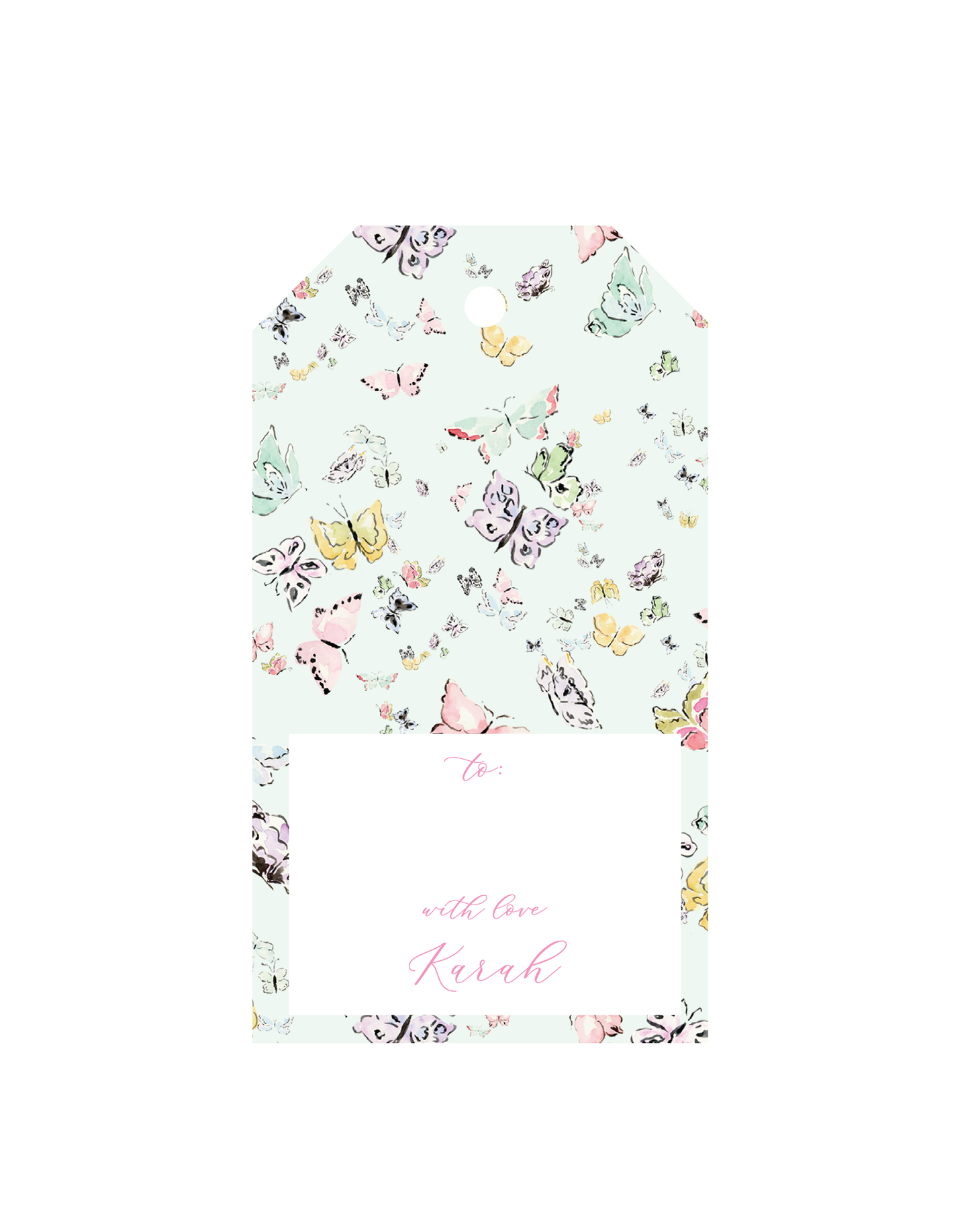 Matcha Butterfly Tag