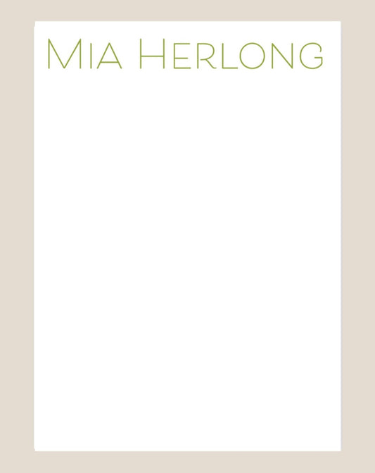 green block font notepad 
