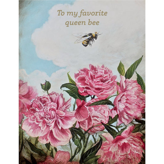 Queen Bee Card with foil - A2 - 4.25" x  5.5"