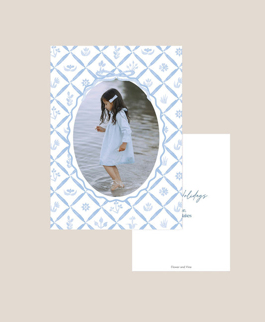 Patch Blossoms Christmas Card
