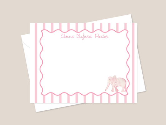 elephant baby stationery