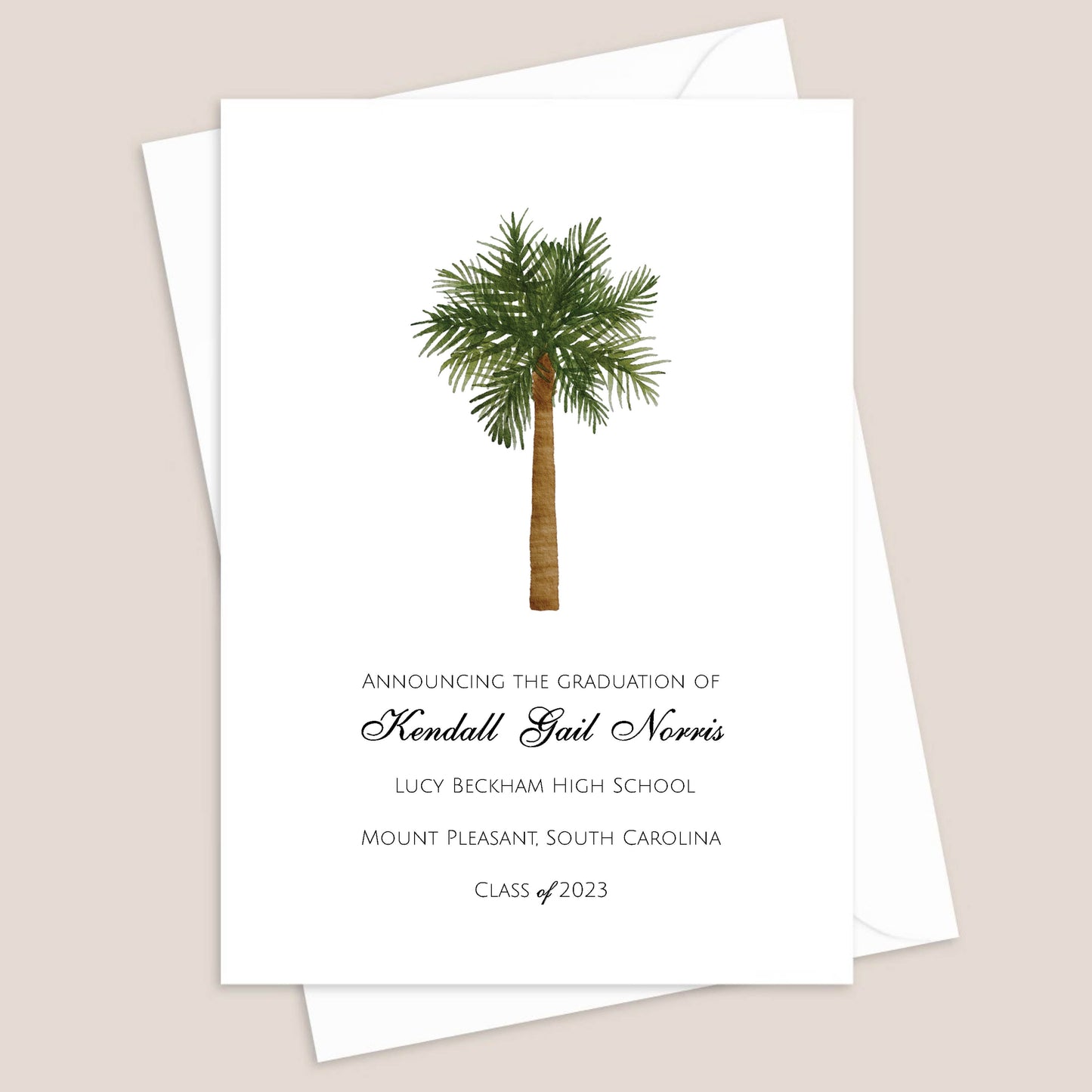 Coastal Graduation Announcement