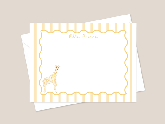 stripe and wavey notecards