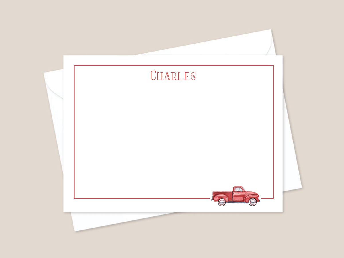 Red Truck Stationery